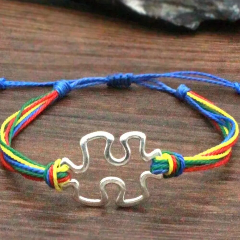 Autism Awareness Bracelet Puzzle Piece Charm Bracelet